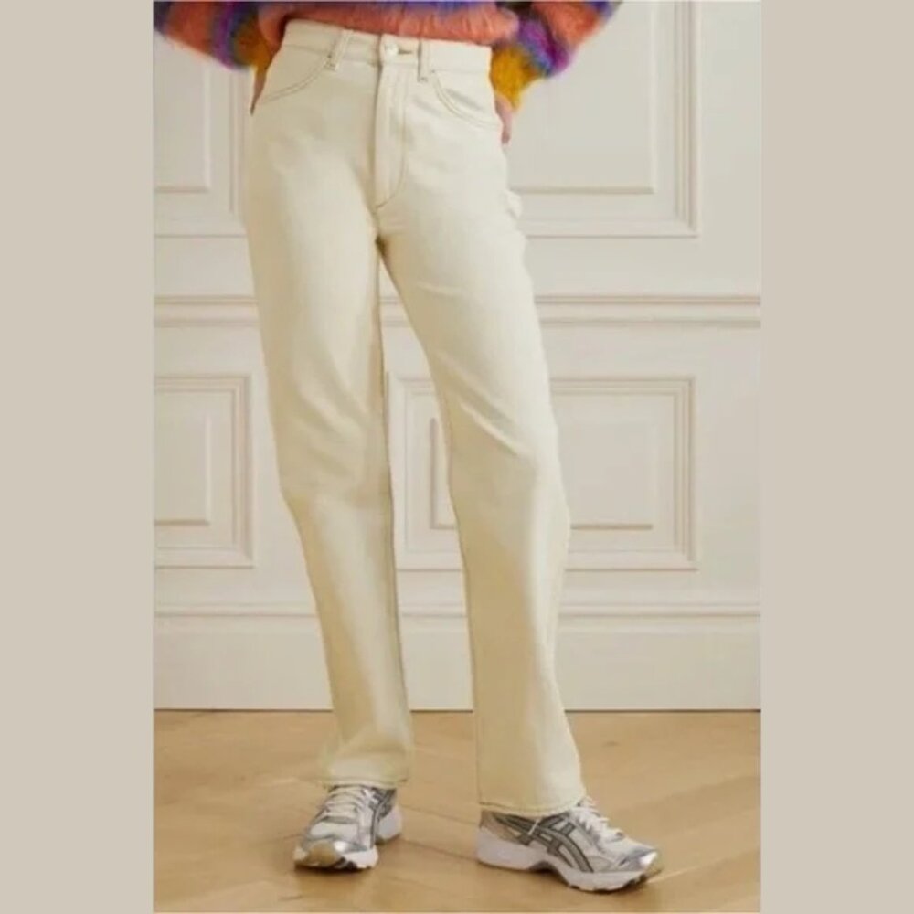 RE/DONE 70s Cigarette Jeans Rinsed Birch High Rise Straight Leg NWT Sz 23